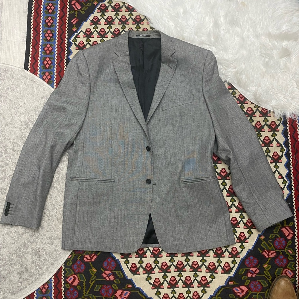 Versace Gray Sport Coat Classic Single-Breasted Blazer